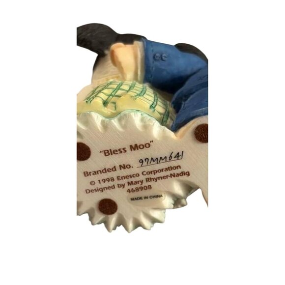 Enesco Mary Rhyner-Nadig "Bless Moo" Figurine Cow Family Collectible 1998 - Picture 4 of 4